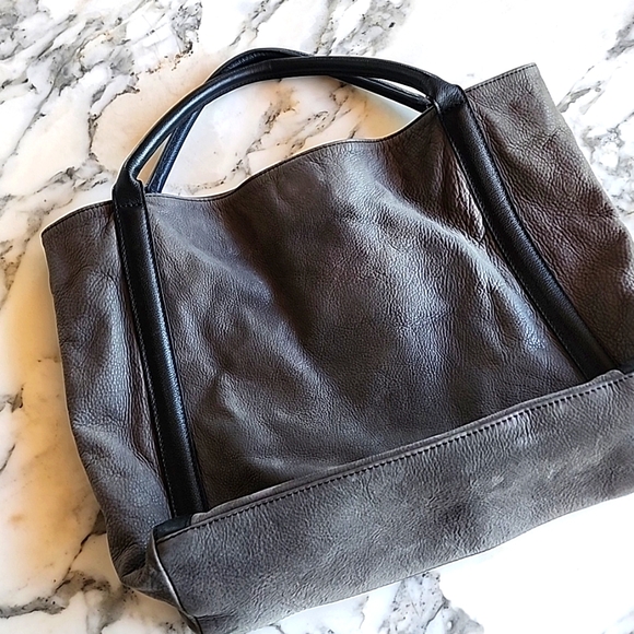 See By Chloe Harriet HOBO Large Gray Leather Tote Bag - Picture 4 of 16